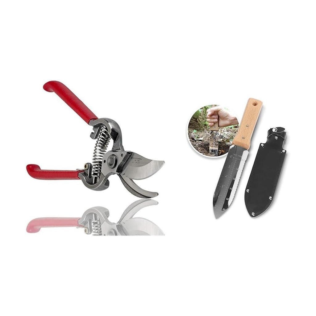 Corona BP 3180D Forged Classic Bypass Pruner with 1 Inch Cutting Capacity, 1", Red & NISAKU NJP650 The Original Hori