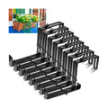 Leinuosen 8 Pcs Adjustable Window Boxes Brackets Planter Box Bracket Heavy Duty Deck Railing Hanging Flower Stand for