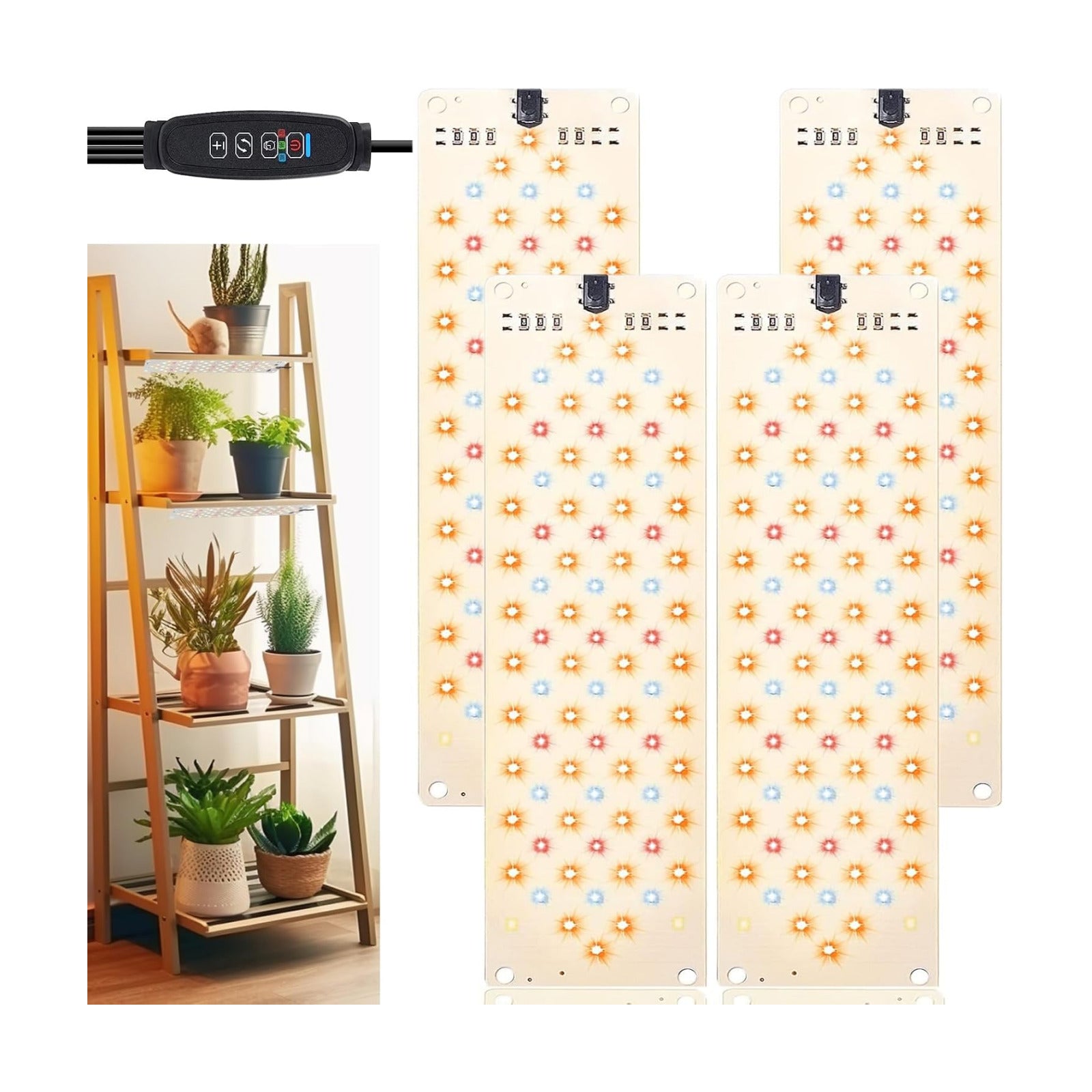 Grow Light,40W Ultra-Thin Panel Grow Lights for Indoor Plants,316LEDs Full Spectrum Grow Lights for Under Cabinet