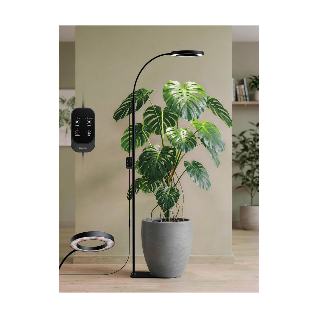 Grow Lights for Indoor Plants,LED Plant Light with Stand for Indoor Growing | 20W Full Spectrum Dimmable, 3 Light
