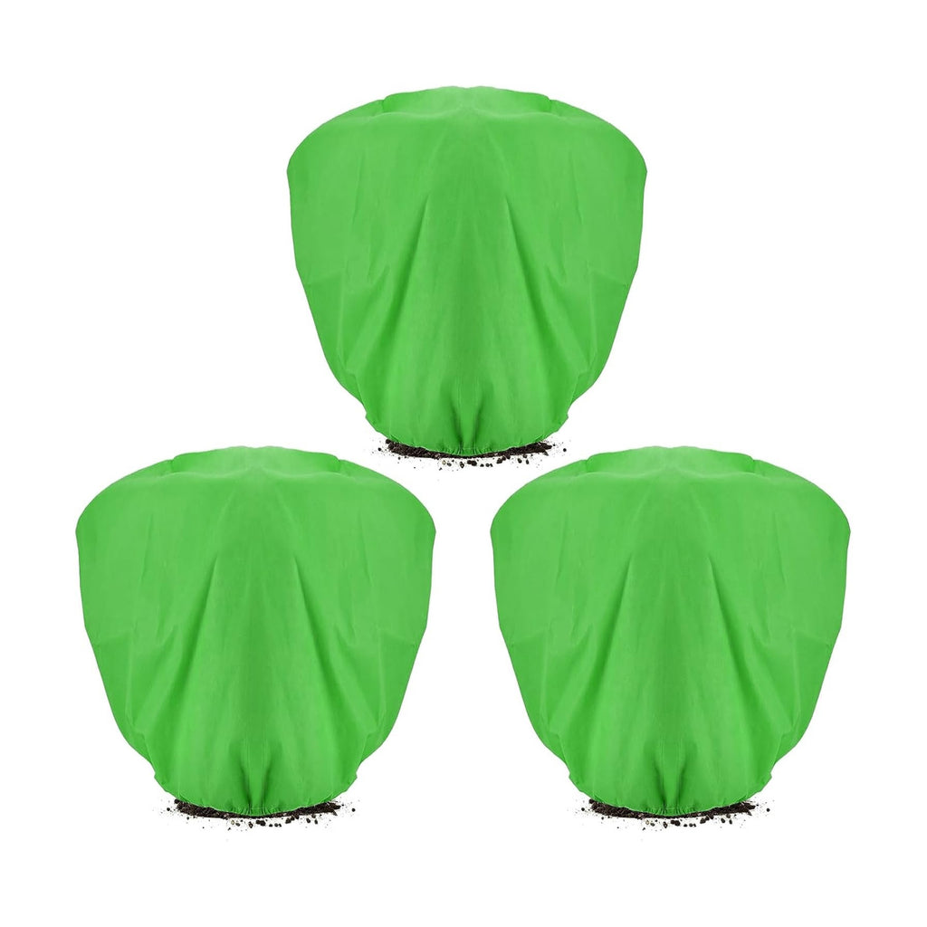 ANPHSIN 3 pcs 39.3in x 39.3in Plant Covers Freeze Protection - Winter Shrub Plant Protection Bags, Frost Blankets
