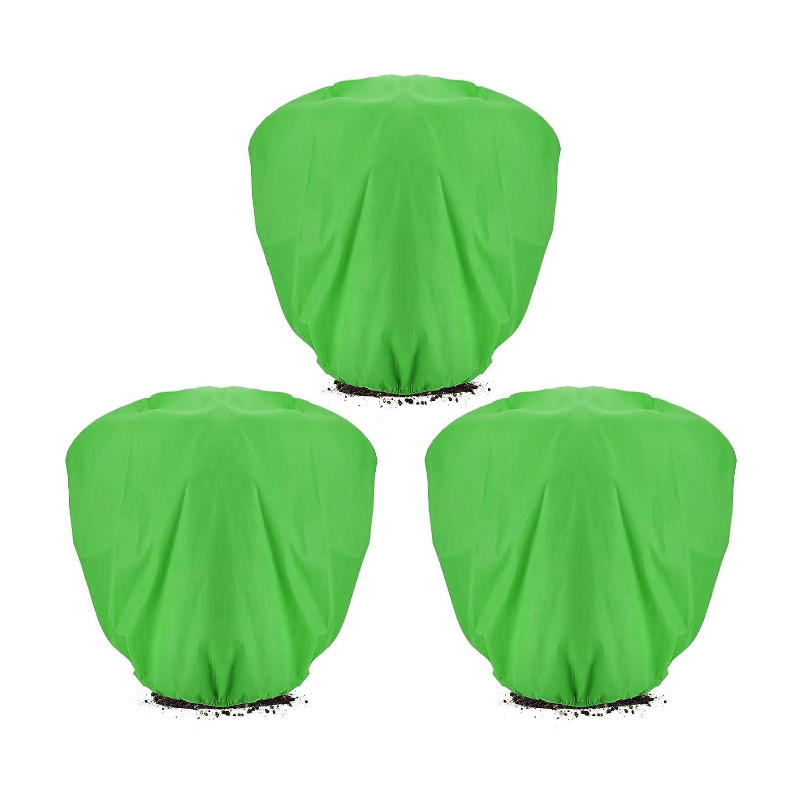 ANPHSIN 3 pcs 39.3in x 39.3in Plant Covers Freeze Protection - Winter Shrub Plant Protection Bags, Frost Blankets