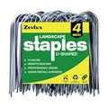 4 Inch 160 Pack U - Shape Garden Stakes Line & Irrigation Stakes | 11 Gauge Galvanized Landscape Staples for Tube
