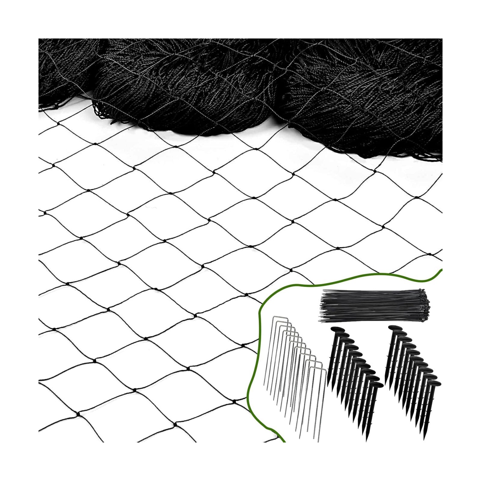 Bird Netting for Chicken Coop - 50x50ft Chicken Netting for Chicken Coop Roof, Poultry Net Coop Netting Cover, Hawk