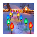Jumbo C9 Christmas Pathway Lights Outdoor,2Pack Total 17FT C9 Walkway Light