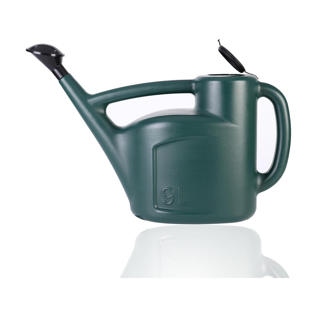 2+ Gallon Watering Can for Outdoor Plants,Large Garden Watering Can with Long Spout, Lid and Detachable Sprinkler Head