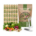 30 Most Popular Winter Vegetable Garden Seeds Variety Pack- Outdoors/Indoor 33,200+ Non-GMO Heirloom Veggie Seeds