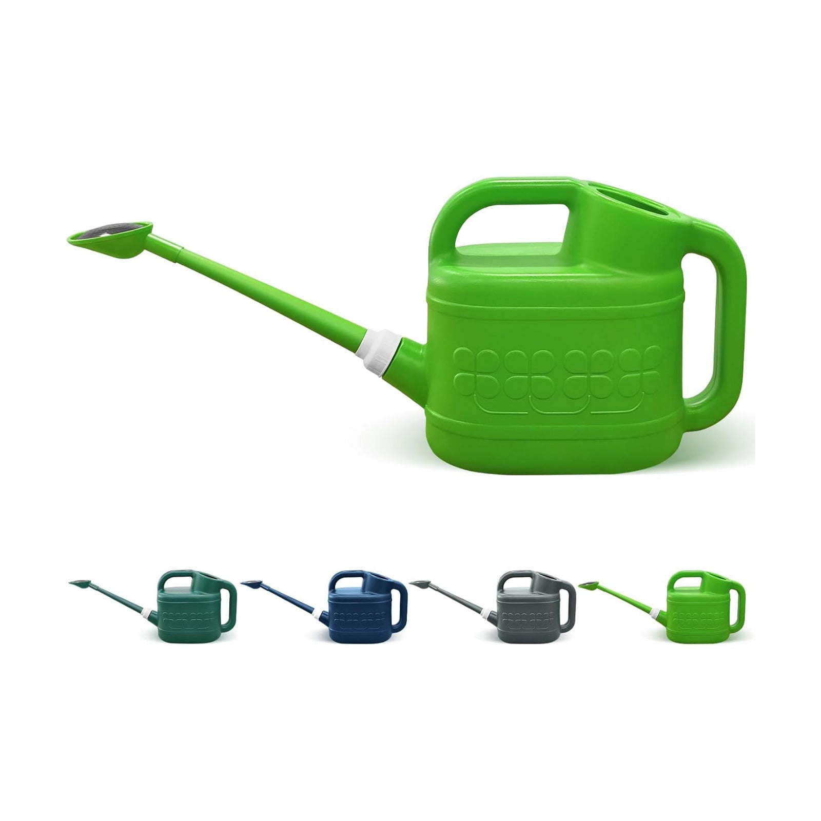 2 Gallon Watering Can, Large Garden Watering Can for Outdoor Plants | Removable Long Spout, Detachable Stainless Steel