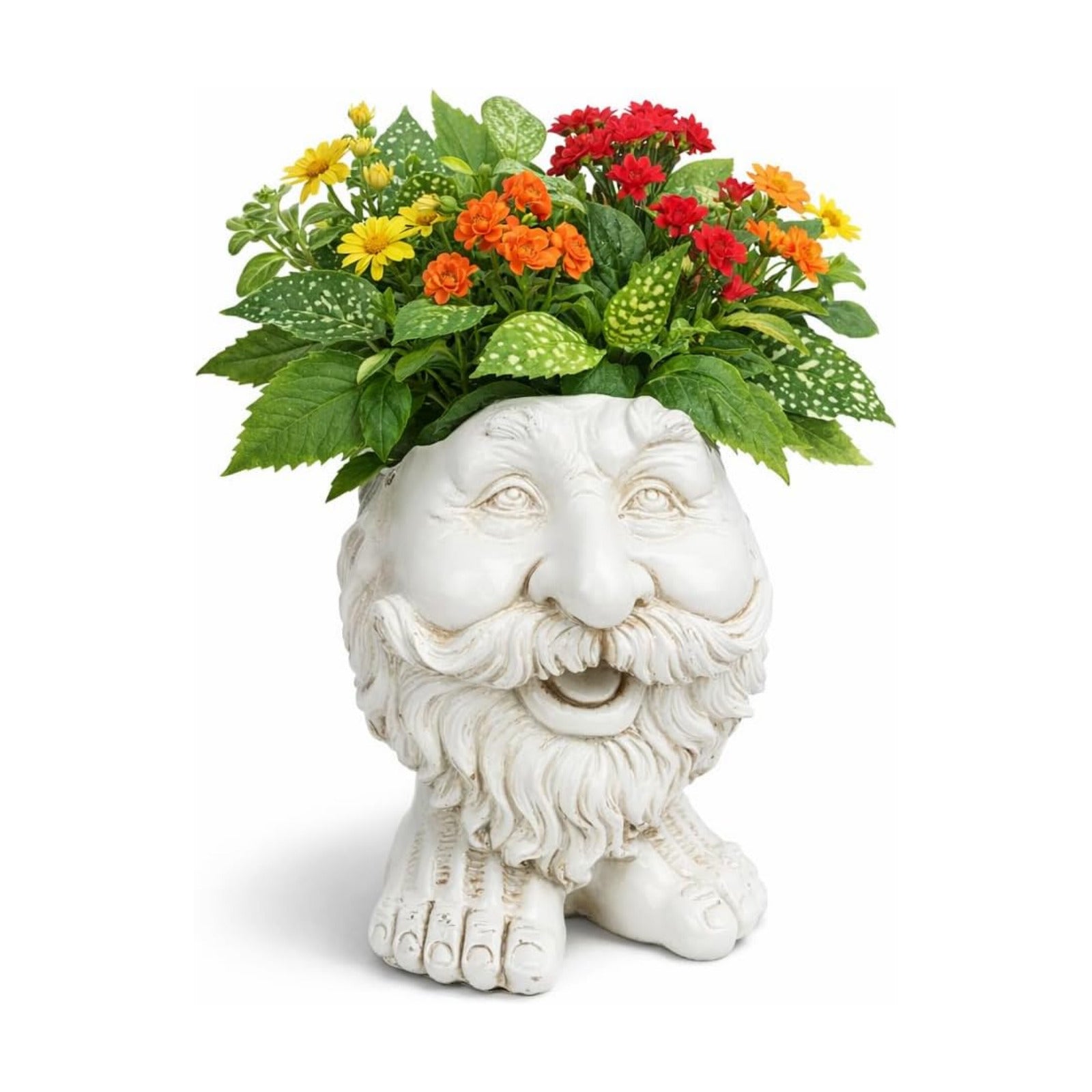 Face Flower Pot, Head Planter Pot, Funny Shape Face Planter Statue, Planter, Cute Resin Planter for Indoor Outdoor