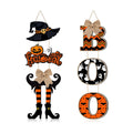 Leinuosen 2 Pcs Halloween Ghost Witch Door Sign Boo Front Door Decor, Witch