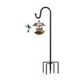 Shepherd Hooks for Outdoor, 1 Pack 94 Inch Bird Feeder Pole with 5 Prongs Base for Hanging Lantern, Hummingbird Feeder, Lightweight Plant, Shepherds Hook for Bird Feeders for Outside