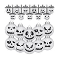 Leyndo 36 Pcs Halloween Ghost Face Ball Ornaments for Tree Party Decor