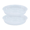 2 Pack Plant Saucer Drip Tray 17 inch, Large Heavy Sturdy Plastic Planter Flower Pot Saucers for Indoor Outdoor Garden