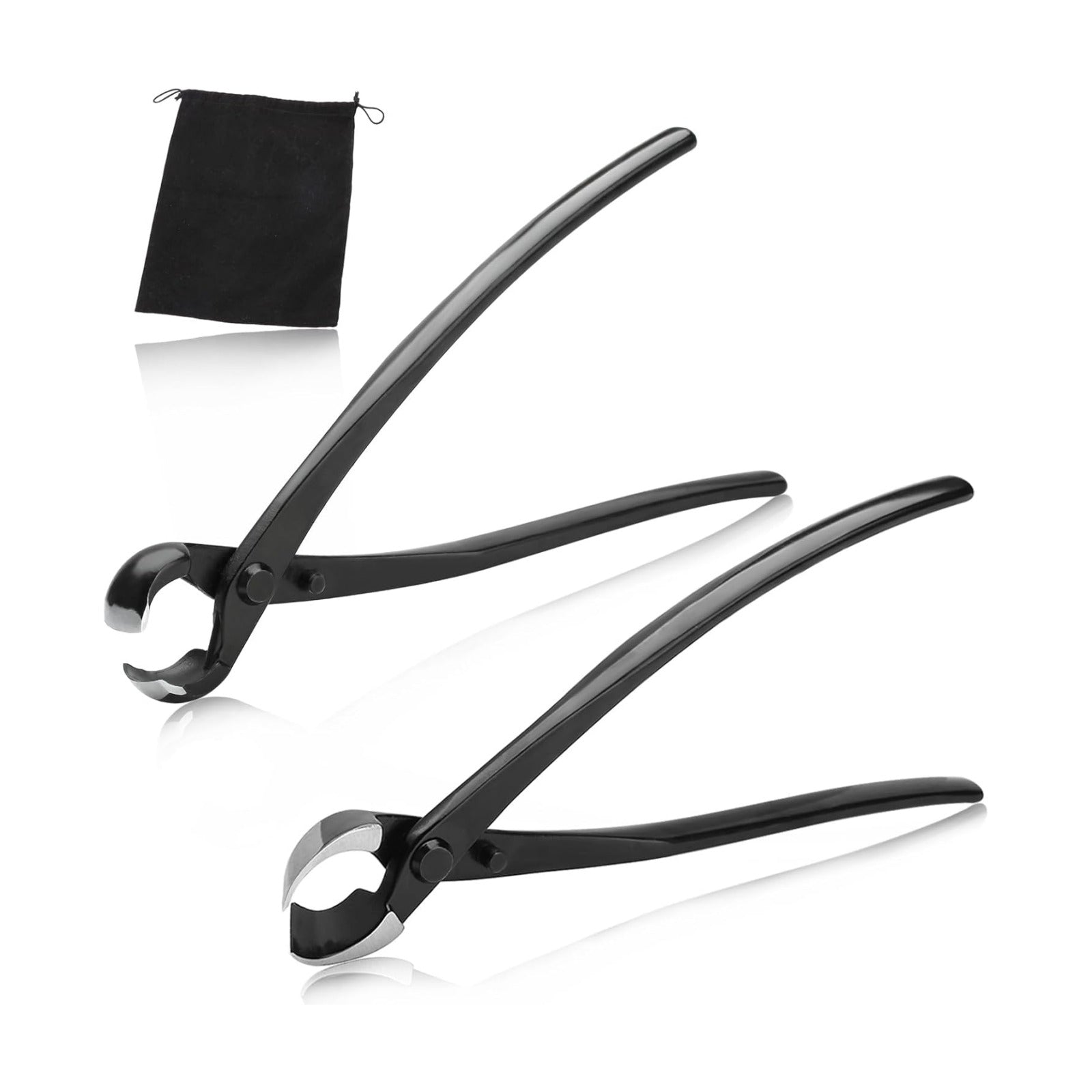 SPEEDWOX Bonsai Branch Tool Kit - Concave & Spherical Knob Cutters - Black, Modern Style - Ambidextrous, Stainless
