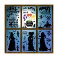 CESOF Hocus Pocus Decorations Halloween Window Clings, 9 Sheets 91 Pcs