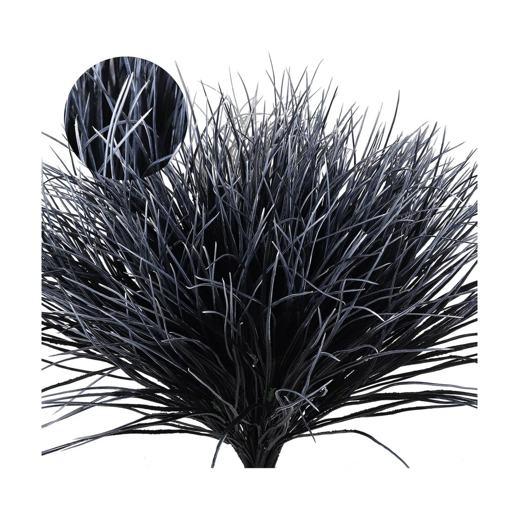RECUTMS Black and White Plants Halloween Faux Bush Artificial Onion Grass