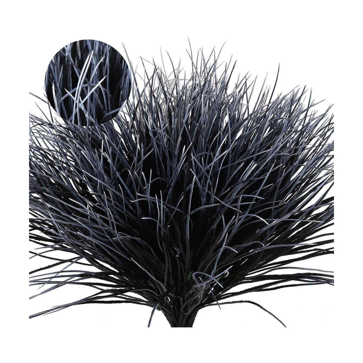 RECUTMS Black and White Plants Halloween Faux Bush Artificial Onion Grass