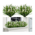 RECUTMS Artificial Plant & Flower for Outside White Artificial Flower