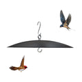 Bird Feeder Baffle, Guard for Bird Houses,13 inch Metal Hanging Baffle Weather Guard Cover for Outside Black