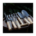 Japanese Gardening Tools Set, 6 Pcs Garden Tools Set, Black Painted Stainless Steel Heavy Duty Gardening Tools Kit