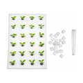 DOITOOL 24 Hydroponic Sponges Planting Tool Planting Tray with 24 Holes Floating Gardening Plate Soilless Cultivation