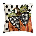 AVOIN colorlife Fall Polka Dot Pumpkin Throw Pillow Cover 18x18 Inch