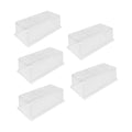 SUNPACK Sundome Plastic Multi-Vented Humidity Dome, Clear, 7" (Pack of 5) - Ideal for Greenhouses or Indoor Gardening, Able to Adjust Humidity with Vents