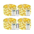 4 Pack Fairy Lights Battery Operated with Remote 16FT 50 LED String Lights