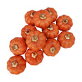 Winlyn 12 Pcs Small Harvest Orange Artificial Pumpkins Decorative Fall Pumpkins Dark Orange Faux Foam Pumpkins for Rustic Farmhouse Halloween Thanksgiving Party Table Centerpiece Autumn Home Décor