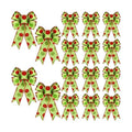Lyrow 16 Pcs Large Christmas Bows Polka Dot Christmas Tree Bow
