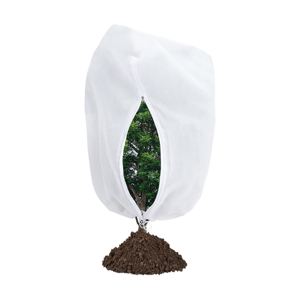 Garutom Plant Covers Freeze Protection 78" x 89" 2.2 oz, Large Size Bag Frost Cloth Plants Jacket Drawstring and Zipper