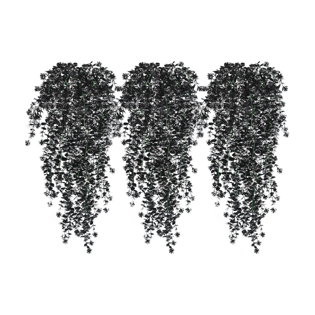 RECUTMS Artificial Hanging Plants Fake Black Vines Faux Draping Greenery