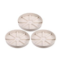PATIKIL Plant Pot Saucers 10.5 Inch, 3 Pack Plastic Round Plant Pot Thicker Flower Drip Tray for Indoor Outdoor, White