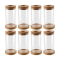HOZEON 8 PCS Glass Planter Vase, Desktop Plant Terrarium, Tabletop Propagation Station Hydroponic Glass Planter for