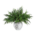 Yinder Xmas Artificial Norfolk Pine Branches with Pine Cones, 16 Pcs