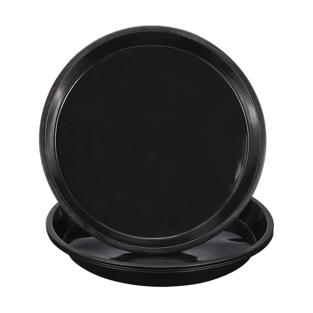 PATIKIL 4 Pack Plastic Plant Saucer, 18 Inch Plant Tray for Pots Round Plant Dish Plant Drip Trays Water Tray for