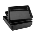 JOIKIT 15 PCS 10 x 10 Inch Square Plant Saucer, Plastic Plant Saucer Drip Tray, Square Flower Pot Tray for Indoors and