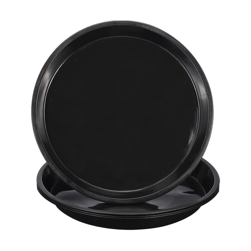 PATIKIL 4 Pack Plastic Plant Saucer, 14 Inch Plant Tray for Pots Round Plant Dish Plant Drip Trays Water Tray for