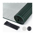 Green Plastic Garden Fence, Hardware Mesh, 40'' x 25' | Reusable HDPE Fence for Landscape, Tree Guards, Balcony, Deck &