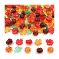 125 Pieces Fall Vase Filler for Thanksgiving Day Decor, Acrylic Pumpkin Table Scatter, Mini Fall Leaves Acorns Pumpkins Maple Leaves Gems Autumn Decor 1LB