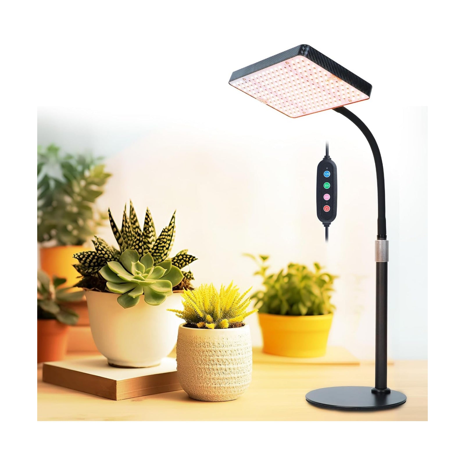 FECiDA 2026 Desk Grow Lights for Indoor Plants, Full Spectrum Tabletop Grow Lights for Seed Starting, Seedlings