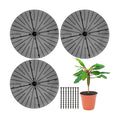 Sawysine 3 Pcs Plant Pot Cover Plant Protector from Animal Flower Pot Grid with Center Cutout Flower Cover Soil