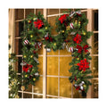 Christmas Garland with Lights, Pre-lit 9ft Christmas Decorations