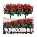 Ceenna 12 Pcs Christmas Artificial Poinsettia Flowers, Berry Stems, Holly