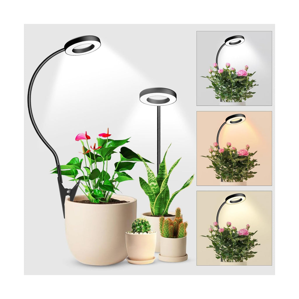 wolezek 2 in 1 Grow Lights for Indoor Plants, 48 LEDs Plant Lights Indoor