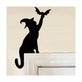 Halloween Door Corner Cat Metal Sign