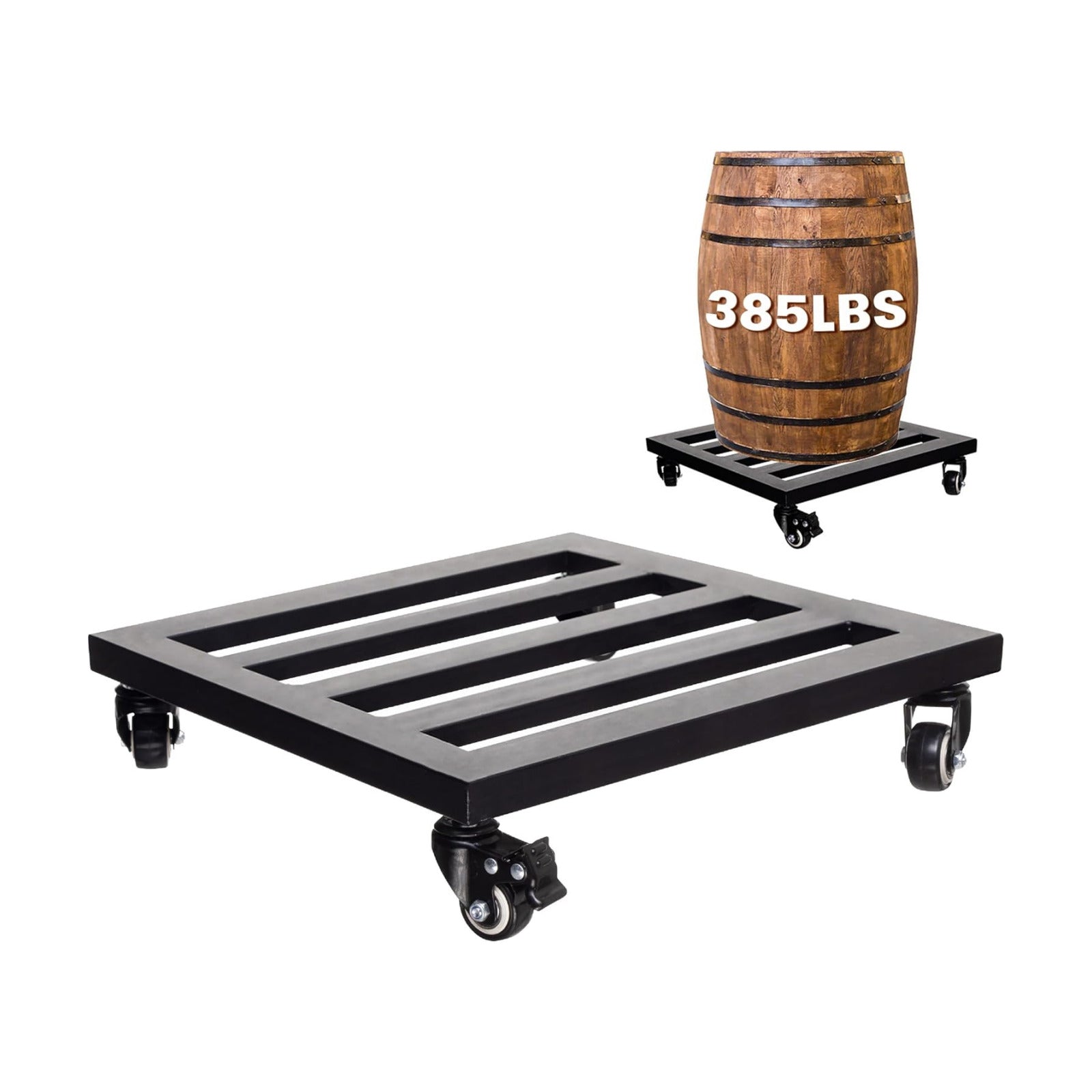 Upgraded apacity 385lbs, 14Inch Plant Caddy with Wheels Heavy Duty, Thicker Metal Plant Dolly, Plant Stand with Wheels