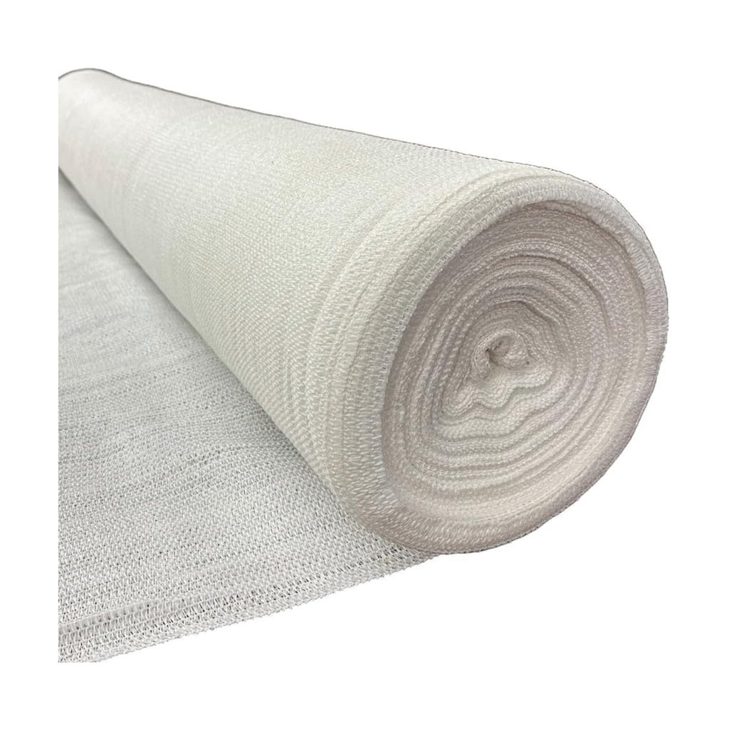 Farm Plastic Supply - White Shade Cloth - 50% - Mesh Fabric for Fence Privacy Screen, Garden Shade, Mesh Fence