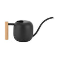 Watering Can 45 oz Long Spout Wooden Handle Stainless Steel | Houseplants, succulents, herbs, bonsai, precise pouring