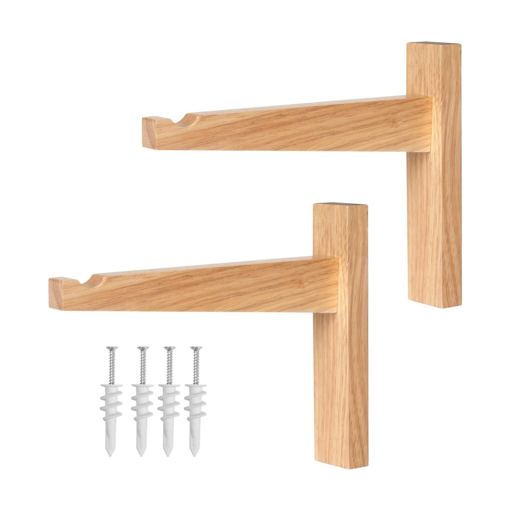 Ilyapa 2 Pack Wood Plant Wall Hanger Hooks, 9 Inch, Indoor Wall Planters | For Hanging Plants, Baskets & Macrame